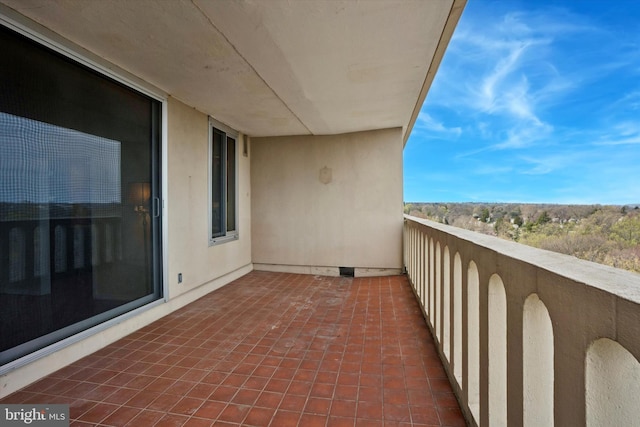 view of balcony