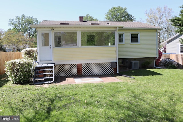 3506 Olympic St, Silver Spring, MD 20906 - back of property with a chimney and a shingled roof