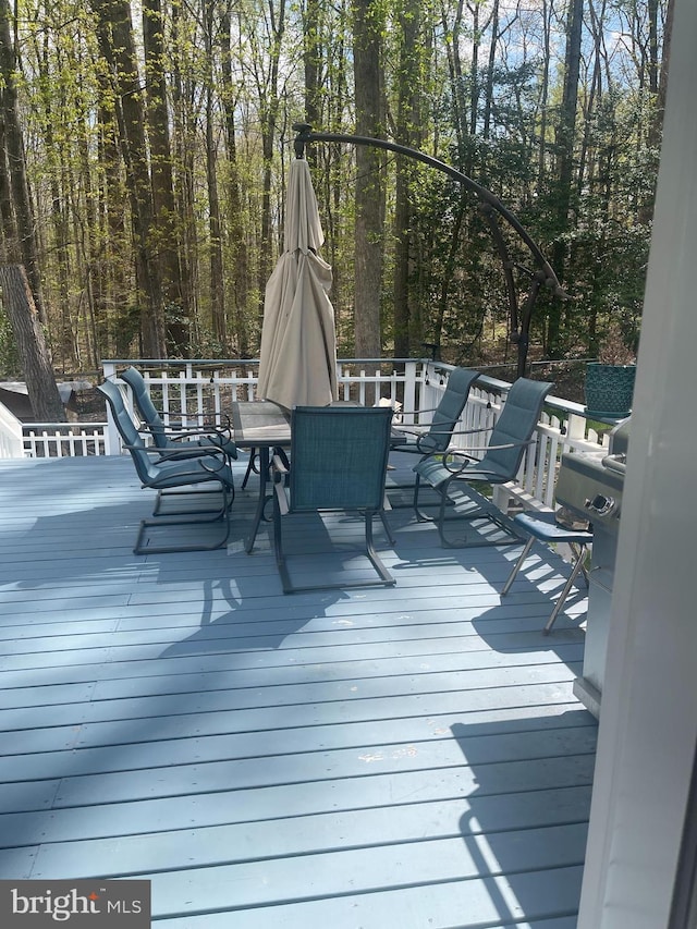 8807 Doug Dr, Nokesville, VA 20181 - deck featuring outdoor dining area