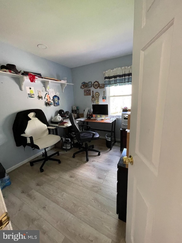 8807 Doug Dr, Nokesville, VA 20181 - home office with light wood finished floors