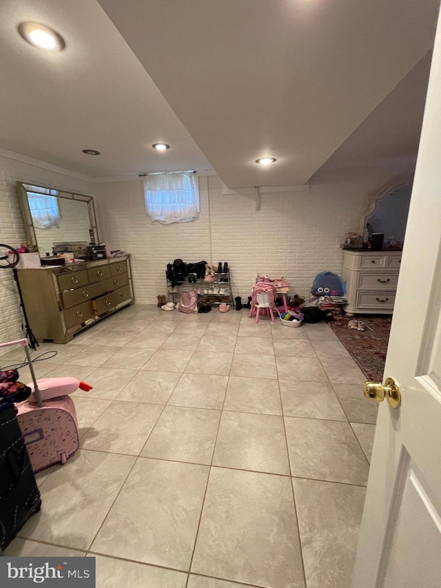 8807 Doug Dr, Nokesville, VA 20181 - below grade area featuring tile patterned flooring