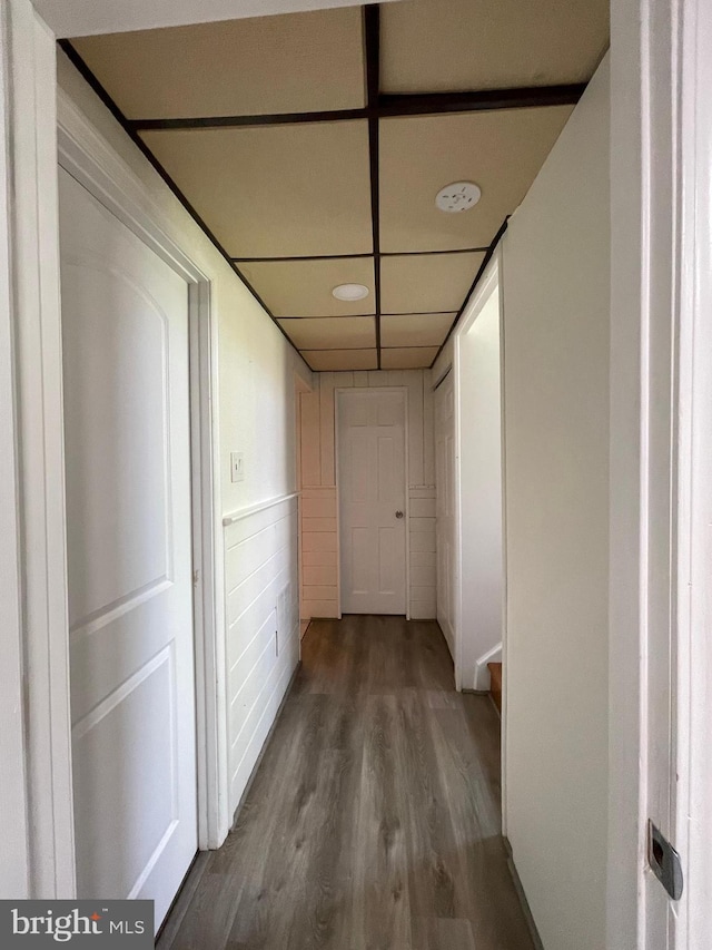 8807 Doug Dr, Nokesville, VA 20181 - hall with wainscoting and wood finished floors