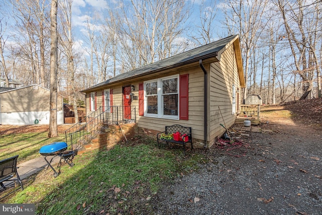 view of front of home