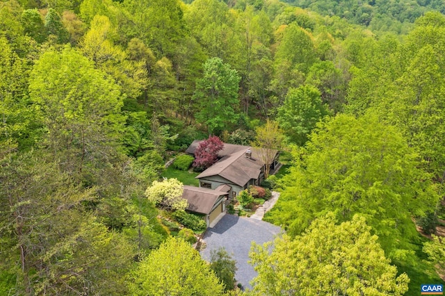 4547 Taylor Creek Rd, Afton, VA 22920 - birds eye view of property with a forest view