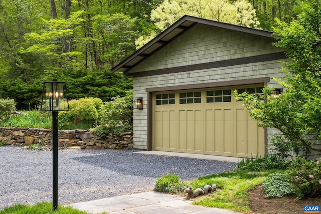 4547 Taylor Creek Rd, Afton, VA 22920 - detached garage featuring a forest view