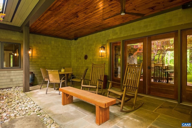4547 Taylor Creek Rd, Afton, VA 22920 - exterior space featuring outdoor dining space and a ceiling fan