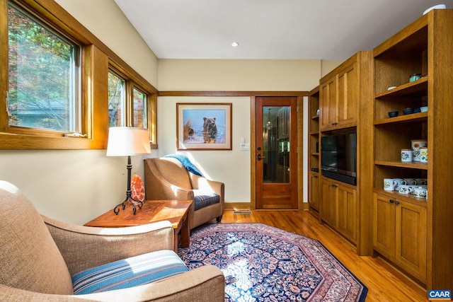 4547 Taylor Creek Rd, Afton, VA 22920 - sitting room featuring recessed lighting and light wood-style flooring