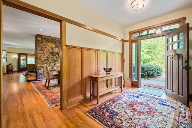 4547 Taylor Creek Rd, Afton, VA 22920 - entrance foyer with light wood finished floors
