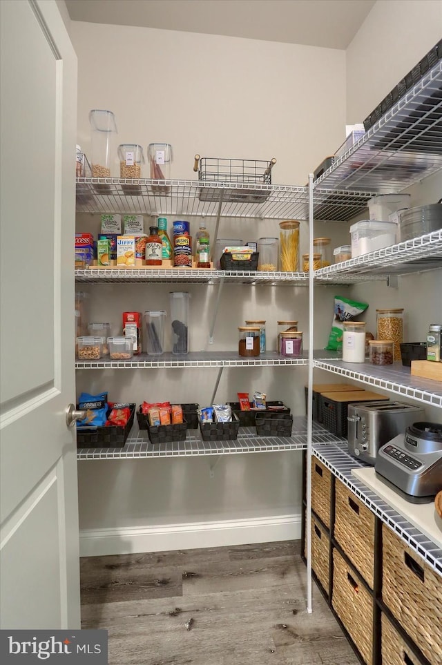 view of pantry