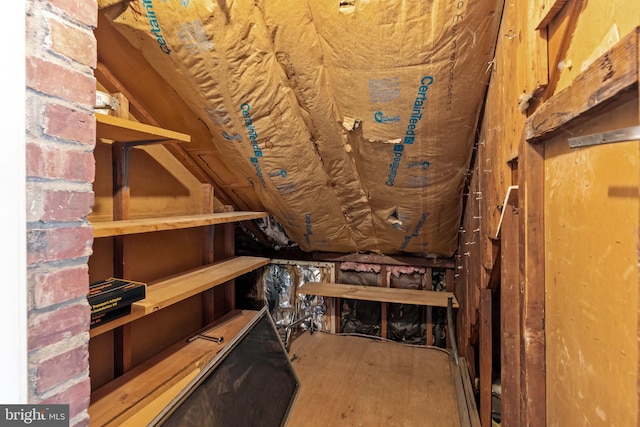 view of storage room