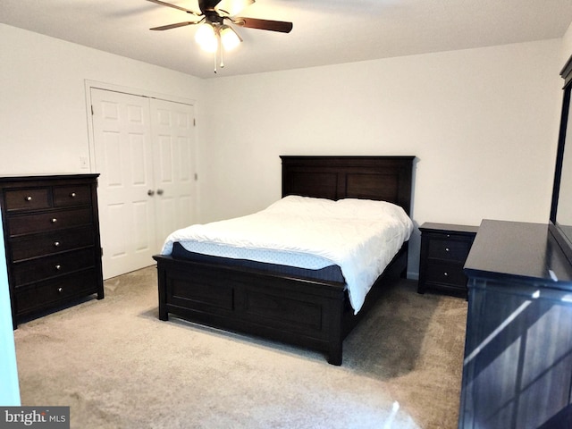 1048 Mill Rd, Woodstock, VA 22664 - bedroom with ceiling fan, carpet, and a closet