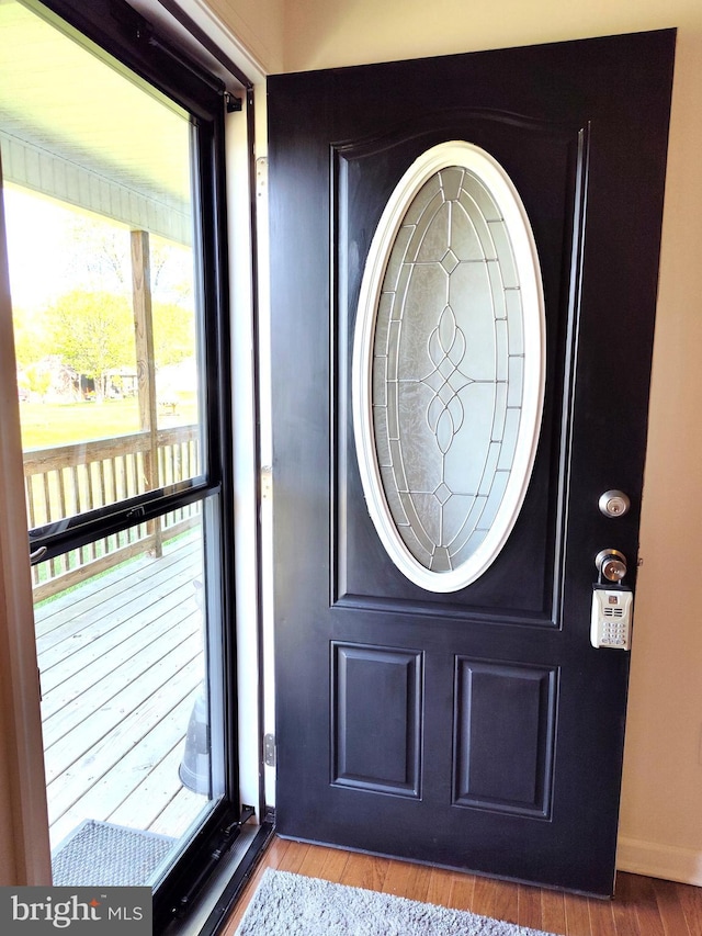 1048 Mill Rd, Woodstock, VA 22664 - entrance foyer with wood finished floors