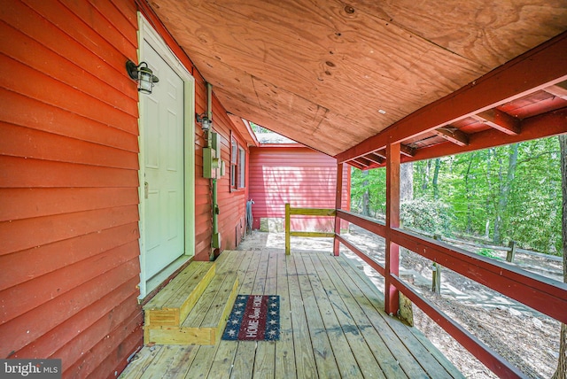 view of deck