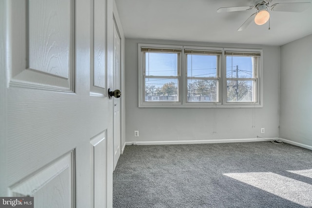 918 Imperial, Halethorpe, MD 21227 - carpeted spare room featuring baseboards and ceiling fan