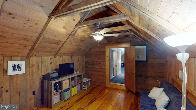 21165 State Road 55, Wardensville, WV 26851 - additional living space featuring hardwood / wood-style floors, wood ceiling, and wood walls