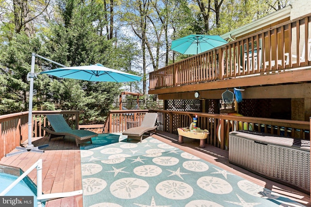 view of deck