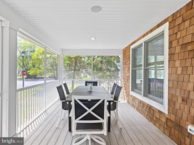 327 Oakwood St, Bethany Beach, DE 19930 - wooden terrace featuring outdoor dining area