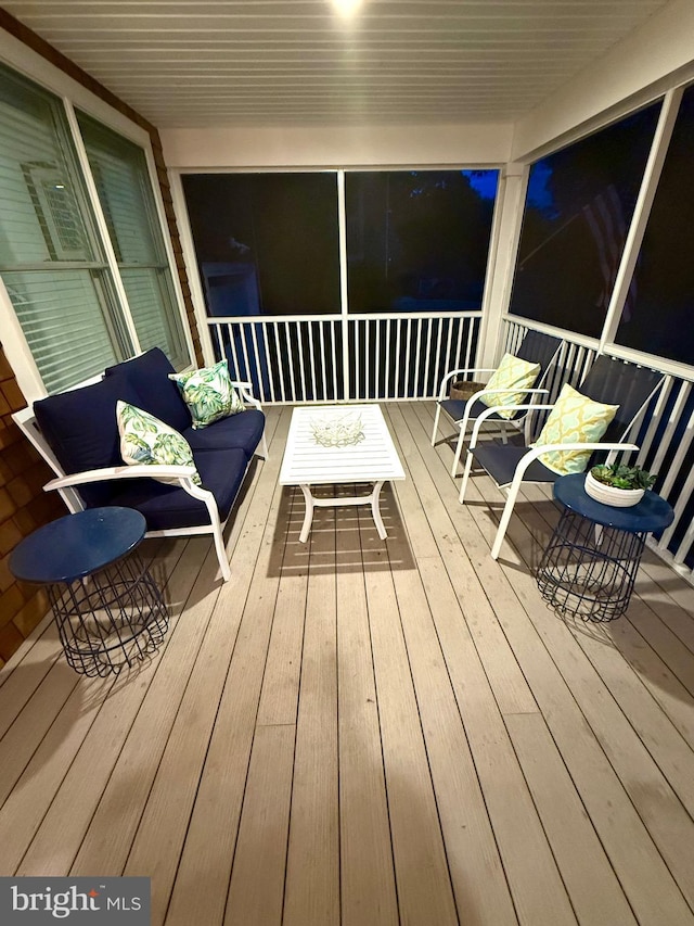 327 Oakwood St, Bethany Beach, DE 19930 - wooden terrace featuring outdoor lounge area