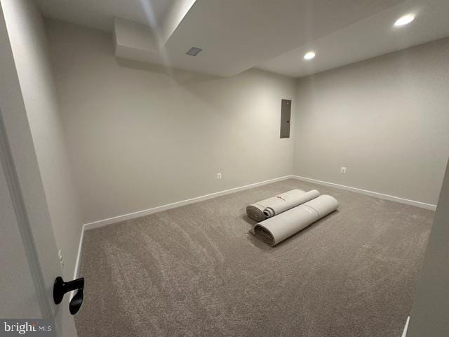 3 Smelters Trace Rd, Stafford, VA 22554 - carpeted spare room with electric panel, recessed lighting, and baseboards