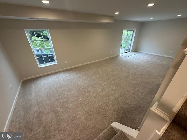 3 Smelters Trace Rd, Stafford, VA 22554 - empty room with carpet flooring, recessed lighting, and baseboards