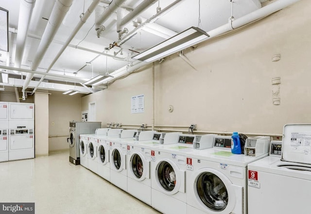 1021 Arlington Blvd Unit 928, Arlington, VA 22209 - common laundry area featuring washer and dryer