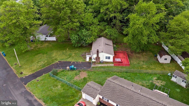 view from above of property