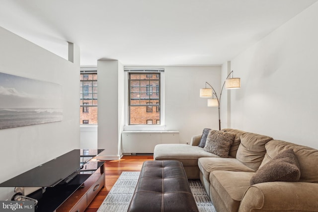 219 S 18th St Unit 1422, Philadelphia, PA 19103 - living area with wood finished floors