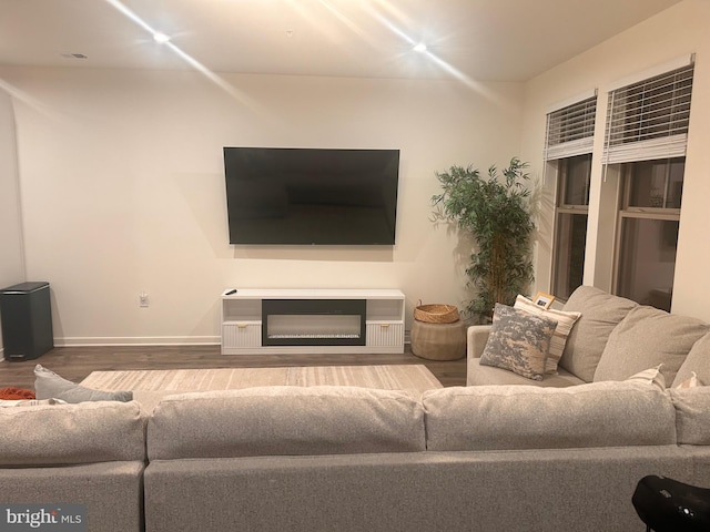 45952 Swallow Ter, Sterling, VA 20165 - living room with wood finished floors and baseboards