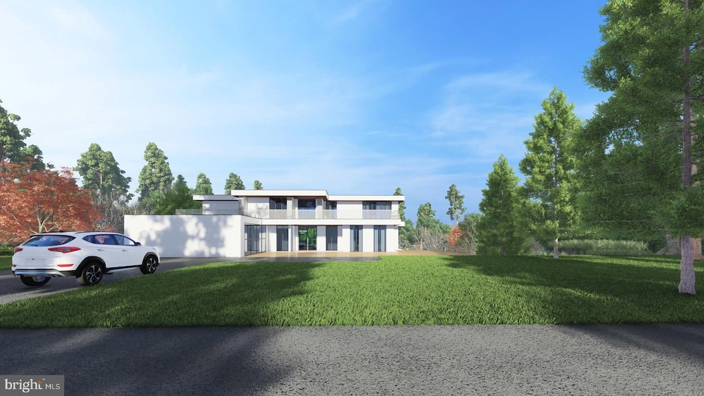 view of front of house featuring a front yard