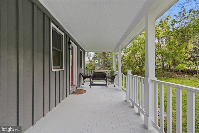26101 Frederick Rd, Clarksburg, MD 20871 - wooden terrace featuring covered porch