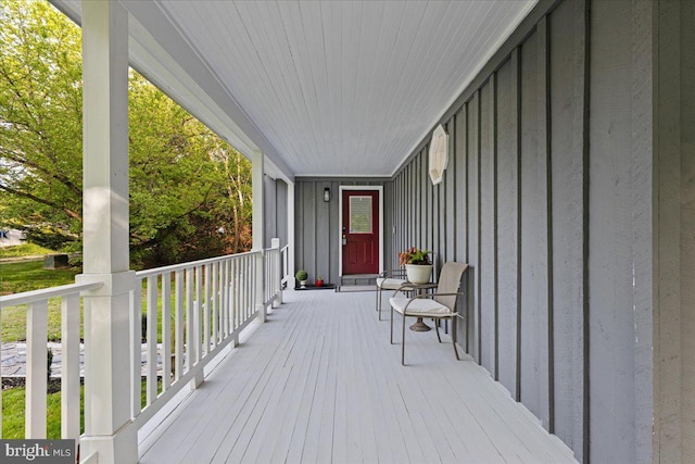 26101 Frederick Rd, Clarksburg, MD 20871 - wooden terrace featuring covered porch