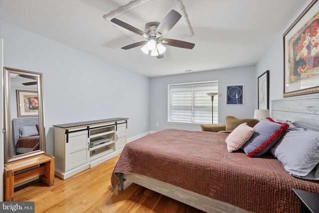 11 Weaver Dr, Evesham, NJ 08053 - bedroom featuring light wood-style flooring and ceiling fan