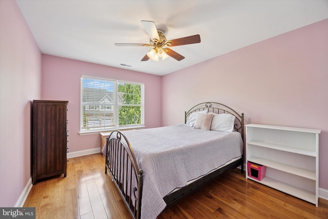 11 Weaver Dr, Evesham, NJ 08053 - bedroom featuring wood finished floors, baseboards, and a ceiling fan