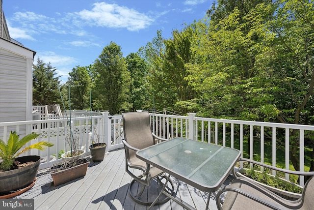 11 Weaver Dr, Evesham, NJ 08053 - wooden deck featuring outdoor dining area