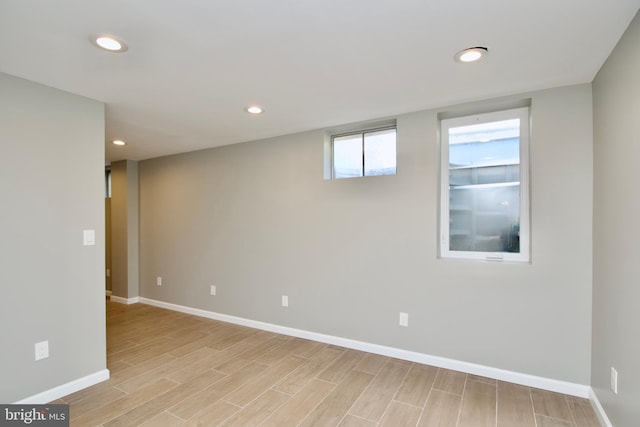 10505 Manor View Pl, Manassas, VA 20110 - basement featuring recessed lighting, baseboards, and light wood-type flooring
