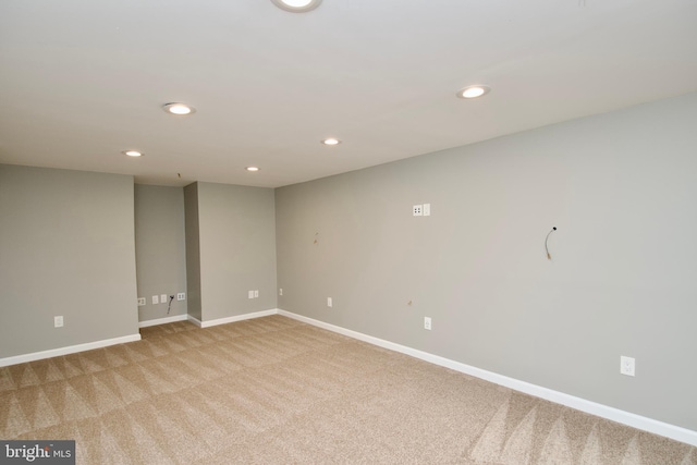 10505 Manor View Pl, Manassas, VA 20110 - empty room with light colored carpet, recessed lighting, and baseboards