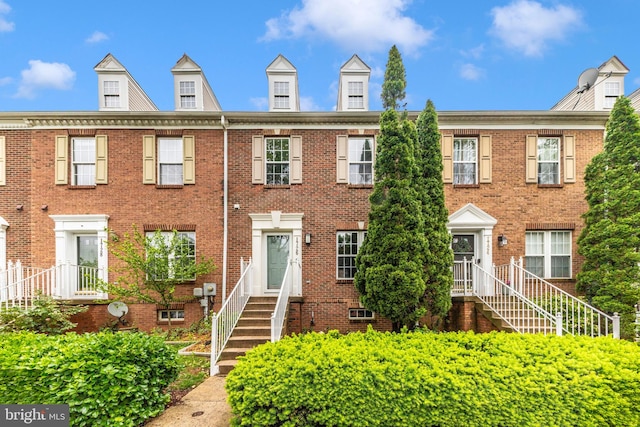 multi unit property with brick siding