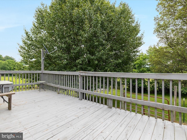 13970 Back Rd, Strasburg, VA 22657 - view of wooden terrace
