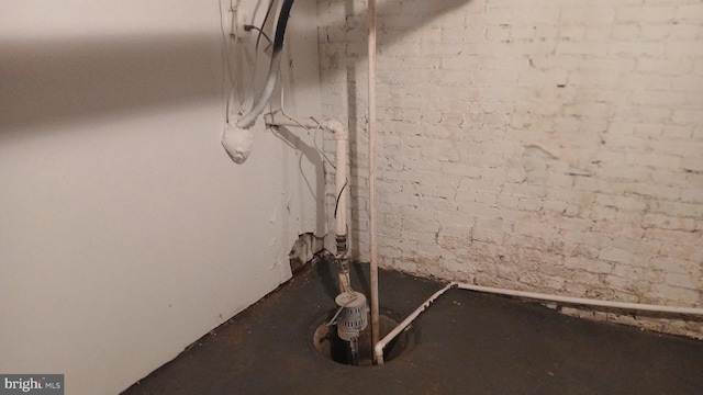 view of basement