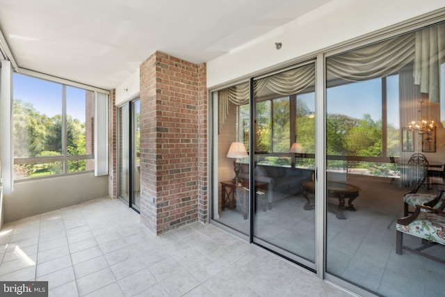 view of sunroom