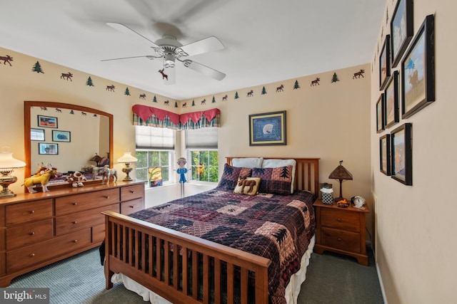 36 Crimson King Dr, Bear, DE 19701 - carpeted bedroom featuring a ceiling fan