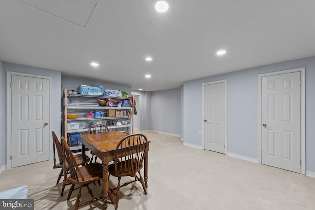 36 Crimson King Dr, Bear, DE 19701 - dining area with recessed lighting and baseboards