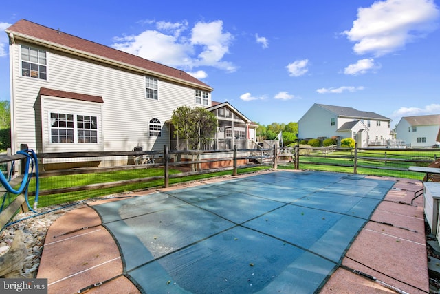 36 Crimson King Dr, Bear, DE 19701 - view of swimming pool featuring fence and a residential view