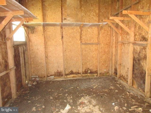 view of storage area