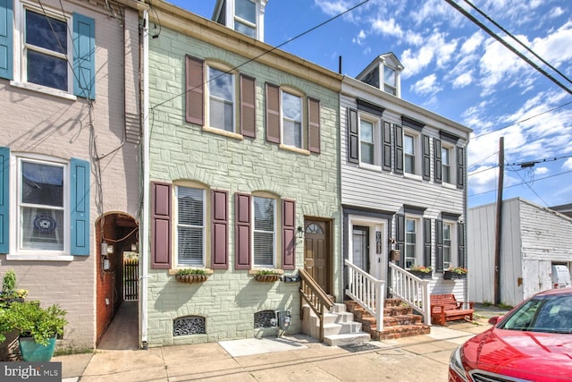 615 1st St, Lancaster, PA 17603 - view of property with entry steps and stone siding