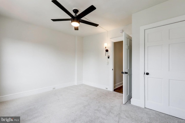 615 1st St, Lancaster, PA 17603 - carpeted spare room with baseboards and ceiling fan