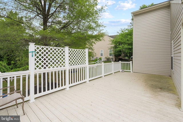 view of deck