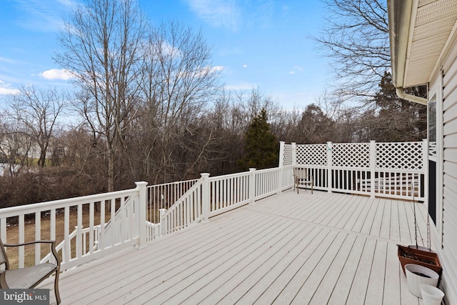 view of deck