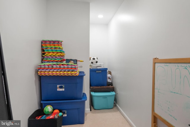 view of storage room