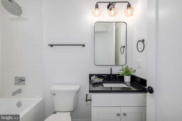 426 Manor Pl NW Unit 2, Washington, DC 20010 - full bath with toilet, vanity, and shower / bathtub combination